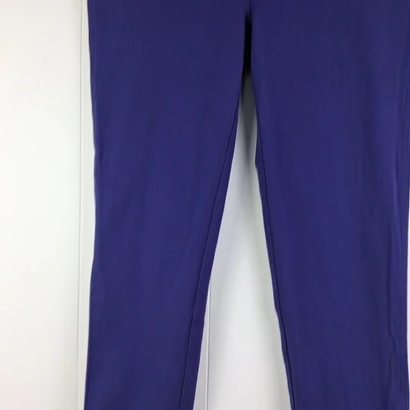 Chico's So Slimming Purple Stretchy Cropped Ankle Jeans 10 Capri - Picture 3 of 7